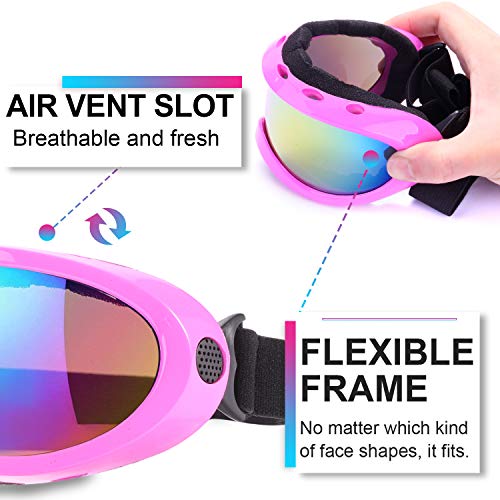 Rngeo Ski Goggles, Pack of 2, Snowboard Goggles for Kids, Boys & Girls, Youth, Men - Image 3