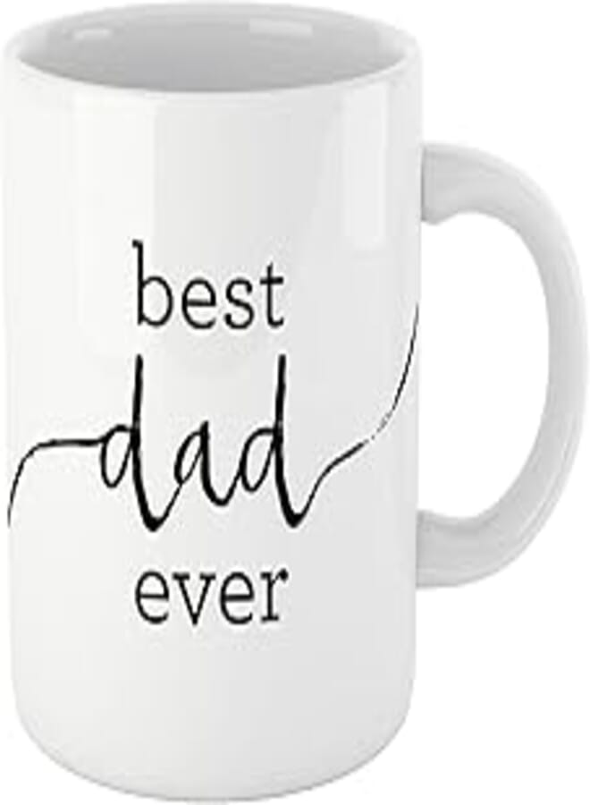 Book Lovers Reading Mug, BW Quote - BEST DAD EVER MUG - Bookworm Gifts, Funny Bookish Coffee Mug, Reader Gift, Teacher Gift!