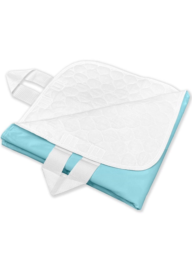 RMS Ultra Soft 4-Layer Washable And Reusable Incontinence Bed Pad - Waterproof Bed Pads 34 X54 With Four Handles - Image 1