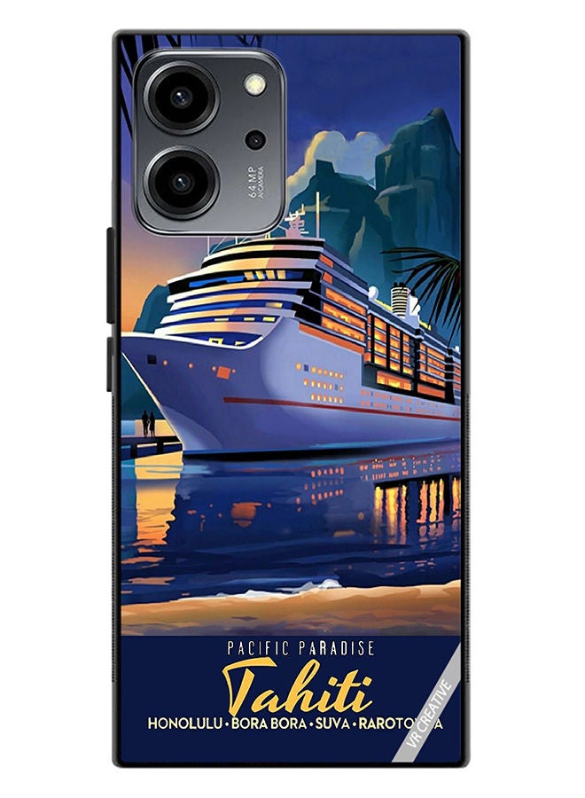 VR CREATIVE Protective Case Cover For Honor 80 SE Pacific Paradise Design Multicolour - Image 1