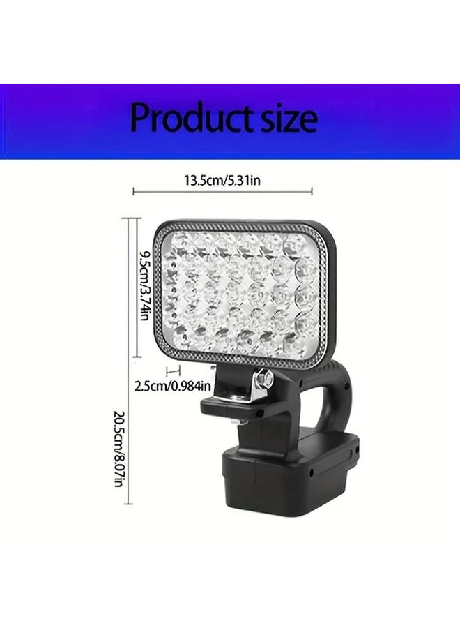 Dongcheng 18V 4 Inch Handheld LED Work Light 33 Lamp Beads Adjustable Bright - Image 3