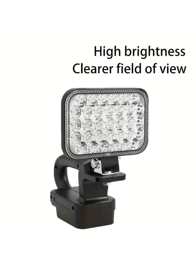 Dongcheng 18V 4 Inch Handheld LED Work Light 33 Lamp Beads Adjustable Bright - Image 5