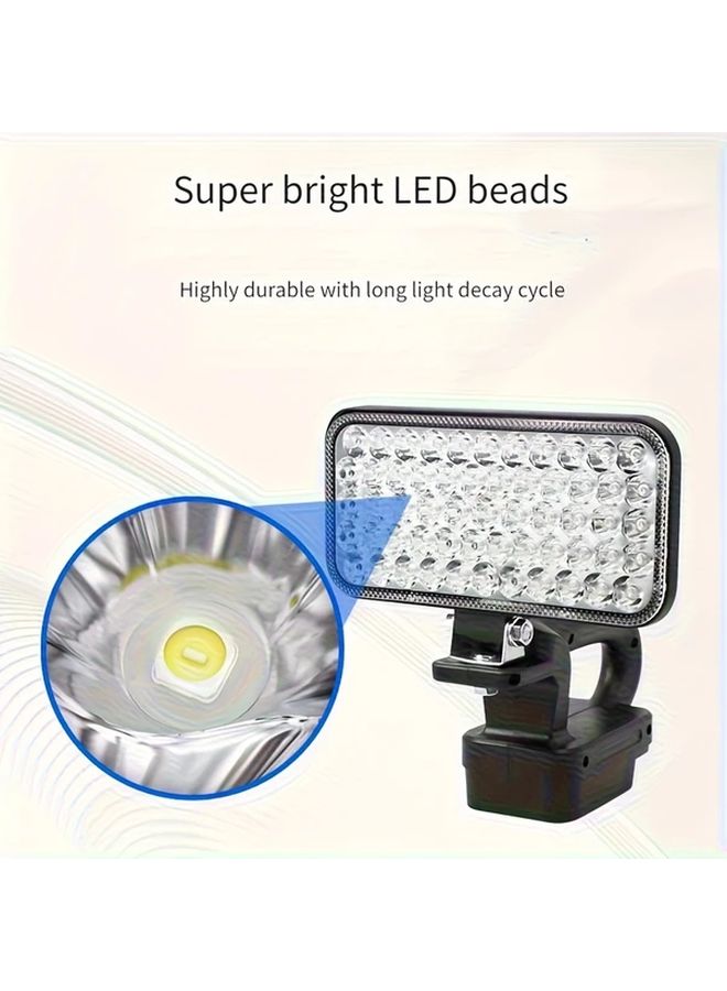 Dongcheng 18V 4 Inch Handheld LED Work Light 33 Lamp Beads Adjustable Bright - Image 4