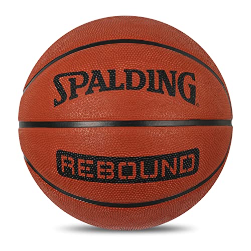 Spalding 8 Panel Rebound Rubber Moulded Indoor/Outdoor Basketball With Butyl Bladder, Brick, Size: 7 (Suitable for Practice/Match/Training) + Free Air Needle, Brown (Brick) - Image 1