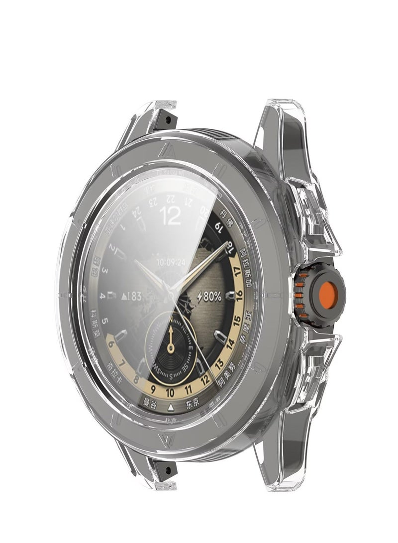 Case Compatible with Xiaomi Watch S4 Sport PC + Screen Tempered Film Integrated Anti-Fall Watch Cover Compatible with Xiaomi Watch S4 Sport (Transparent)  - Image 3