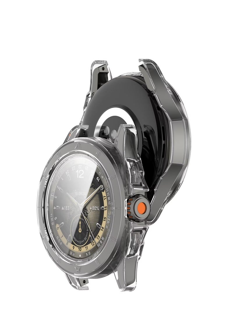Case Compatible with Xiaomi Watch S4 Sport PC + Screen Tempered Film Integrated Anti-Fall Watch Cover Compatible with Xiaomi Watch S4 Sport (Transparent)  - Image 4