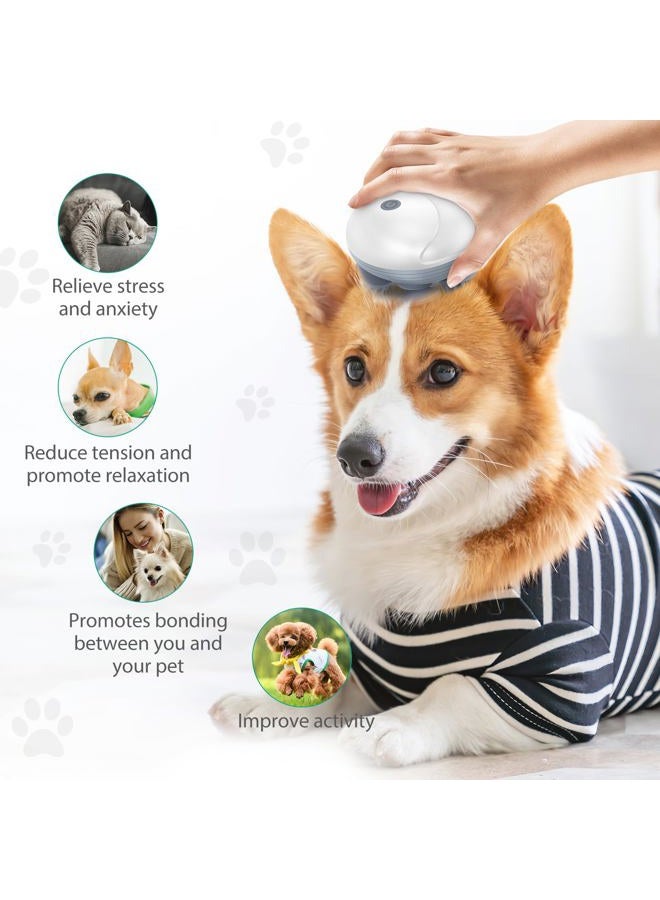 ORIA Electric Scalp Massager, Waterproof Electric Head Massager, Portable Rechargeable Head Scratcher with 4 Removable Massage Claws, 96 Massage Nodes, for Stress Relief, Full Body Relaxation, White - Image 4