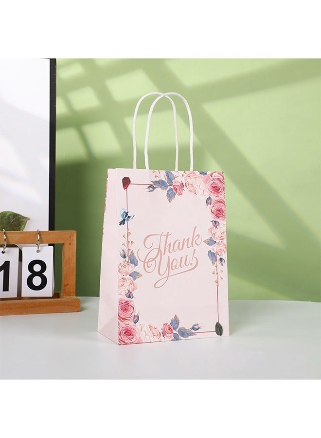 4-PCS Thank You Gift Bags,Multicolour Party Favour Bags,Candy and Toy Gift Bags(21cm X 8cm X 15cm) - Image 4