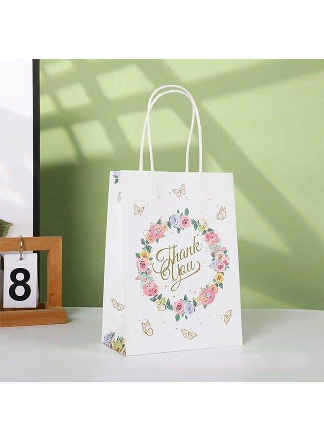 4-PCS Thank You Gift Bags,Multicolour Party Favour Bags,Candy and Toy Gift Bags(21cm X 8cm X 15cm) - Image 5