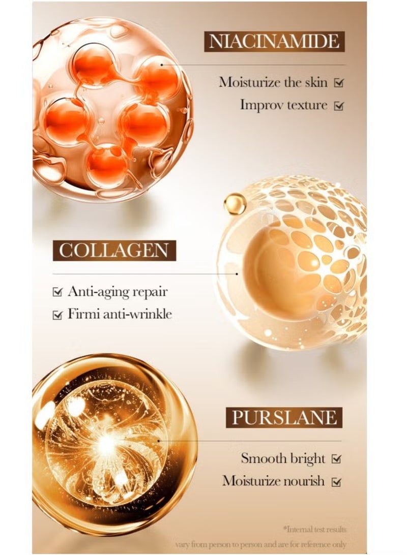 SADOER Anti Wrinkle Collagen Skin Care Set Nourishing Whitening Moisturizing Fast Absorbing Anti Aging Smooth and Soft Skin Remove Wrinkles and Dullness 6pcs Set - Image 3