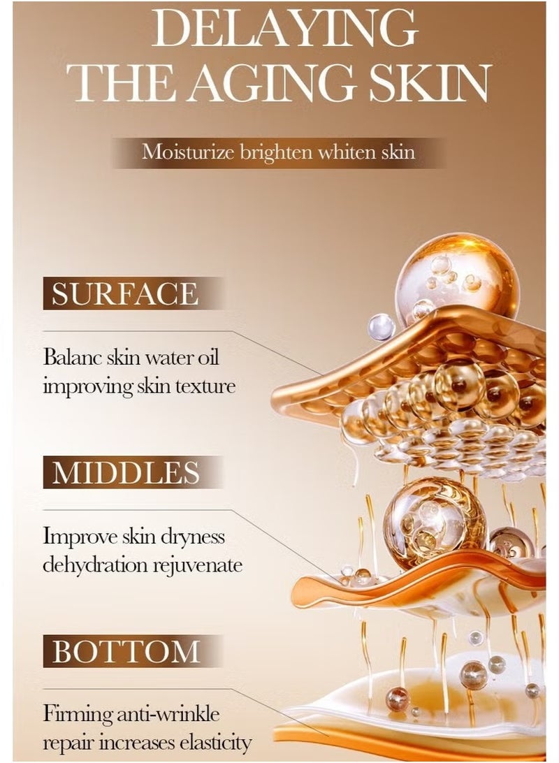 SADOER Anti Wrinkle Collagen Skin Care Set Nourishing Whitening Moisturizing Fast Absorbing Anti Aging Smooth and Soft Skin Remove Wrinkles and Dullness 6pcs Set - Image 4