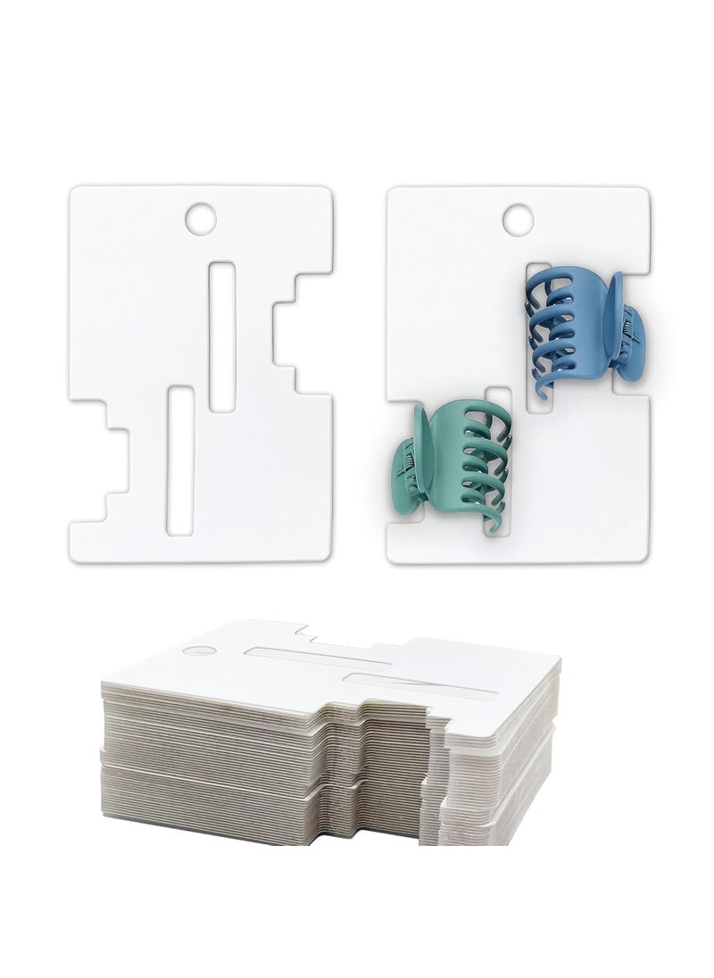 DEEPTAGS DEEPTAGS Display Cards for Hair Srunchies Hair Clutchers Hair Ties Hair Claw Claw Clips White 60 PCS 1016 x 7 CM  - Image 1
