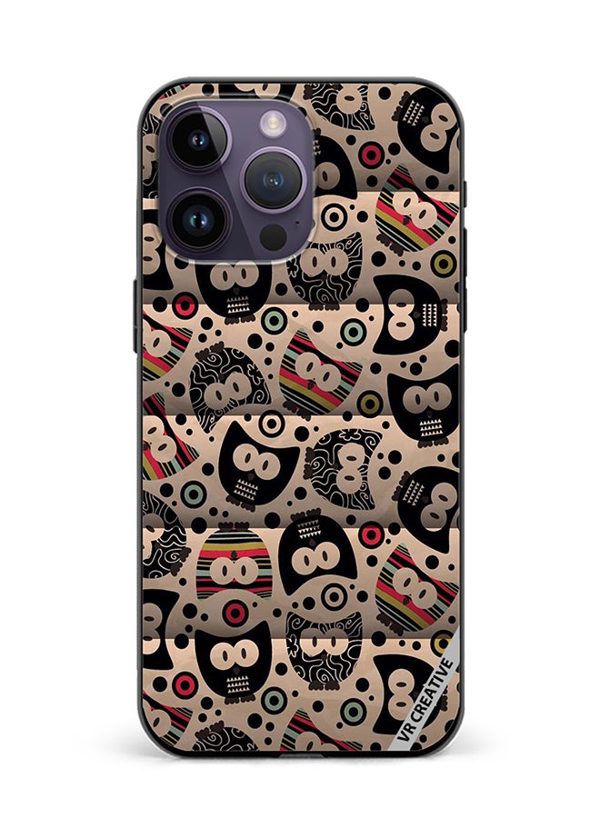 VR CREATIVE Protective Case Cover For Apple iPhone 16 Pro Max Cartoon Owl Design Multicolour