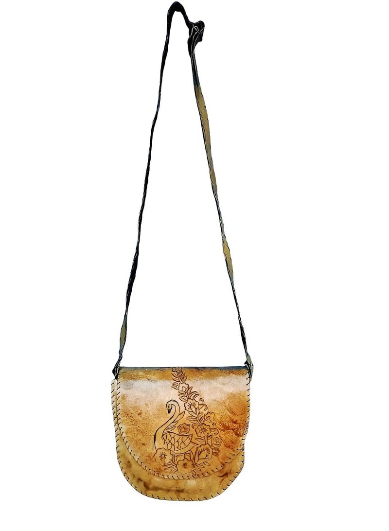 Sheer Fashionable Leather Crossbody Bag - Image 2