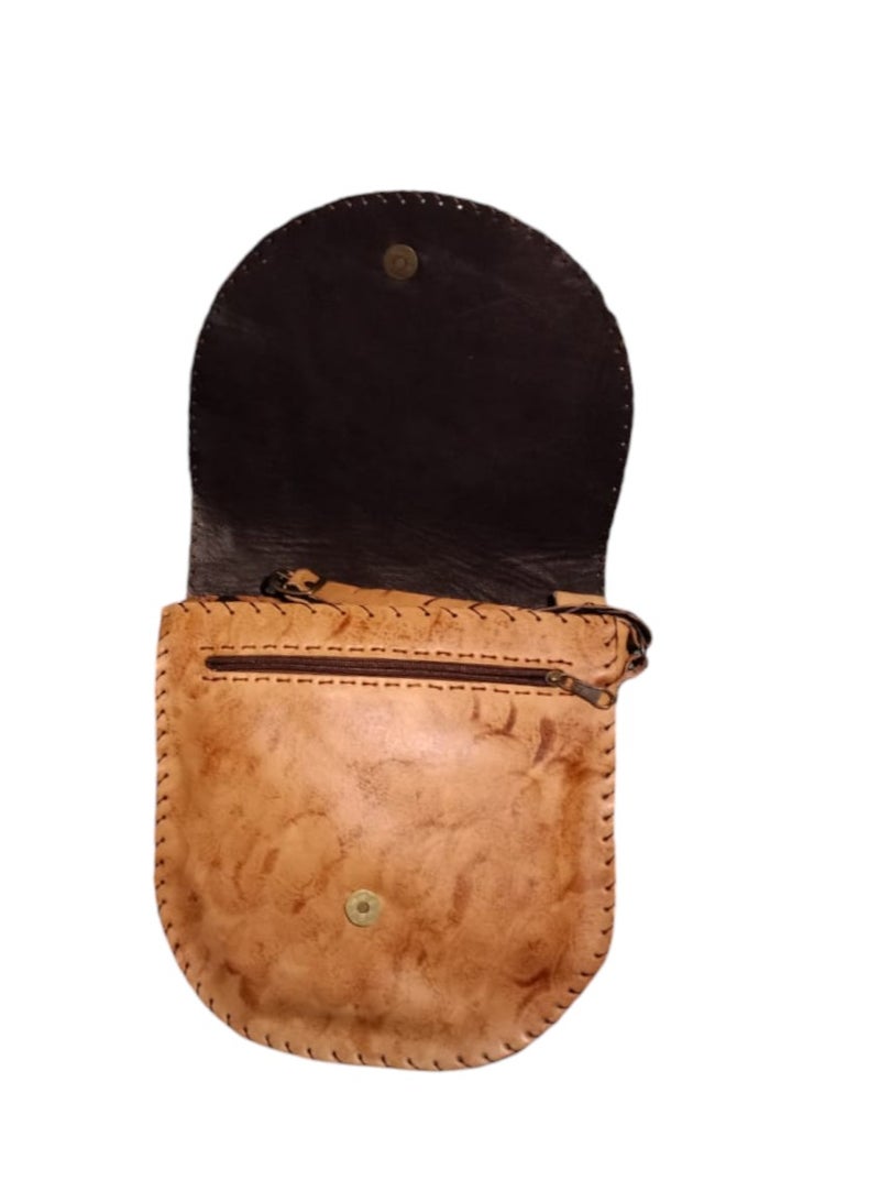 Sheer Fashionable Leather Crossbody Bag - Image 3