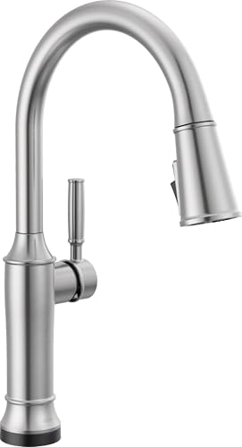 Delta Renaldi Kitchen Faucet with Pull Down Sprayer Brushed Nickel Kitchen Sink Faucet Delta ProClean Lumicoat Arctic Stainless 9184TLARPRDST