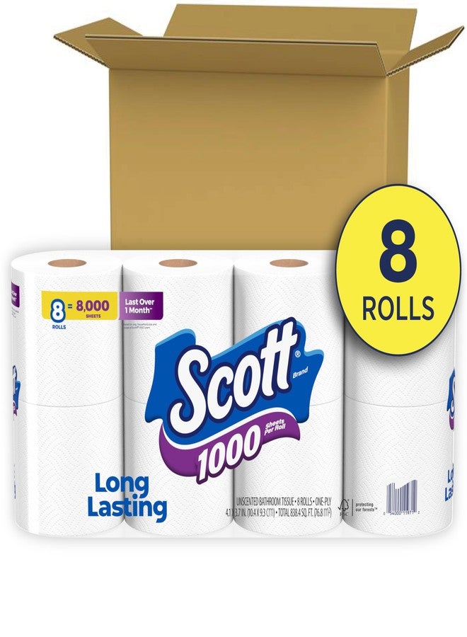 Scott 1000 Sheets Per Roll, 8 Toilet Paper Rolls, Bath Tissue - Image 2