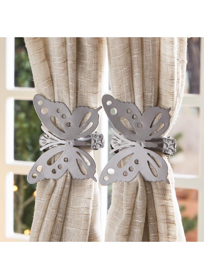 BUTTERFLY Clip Tie Back Set Of 2 - Image 2