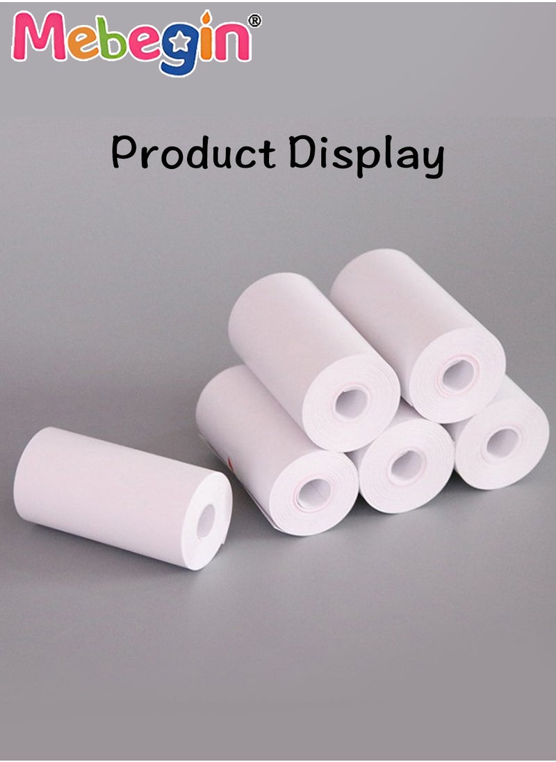 MEBEGIN - 4 Rolls Kids Camera Print Paper Refill, Kids Instant Print Camera Photo Papers, 57x 25mm Thermal Paper, Compatible with Most Children Instant Print Camera, HD Printing, 2.2Inch, BPA Free - Image 1