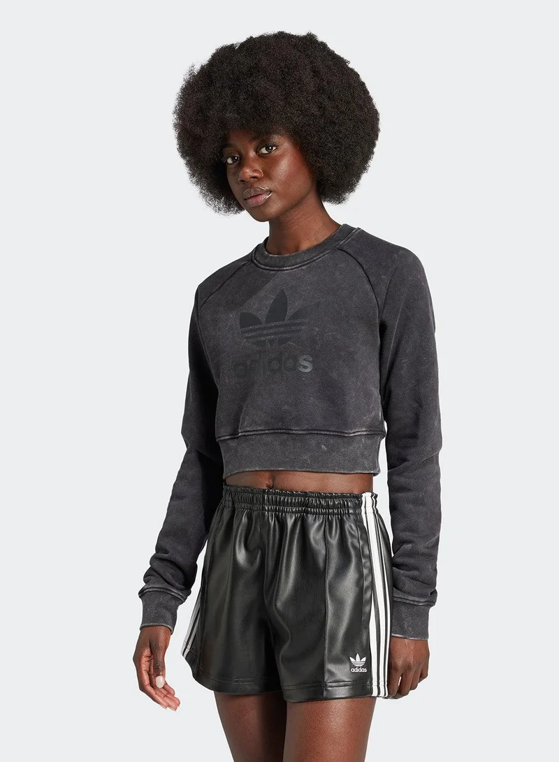 Adidas WASH SWEATSHIRT Black Originals Women SWEATSHIRTS