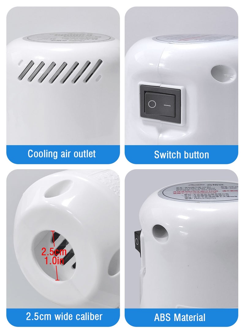 هومار كيت مضخة كهربائية لأكياس التخزين المفرغة من الهواء، مضخة تفريغ للسفر لملابس الضغط، مضخة هواء محمولة لأكياس الختم المفرغة من الهواء (حقيبة التخزين غير متضمنة) - Image 4