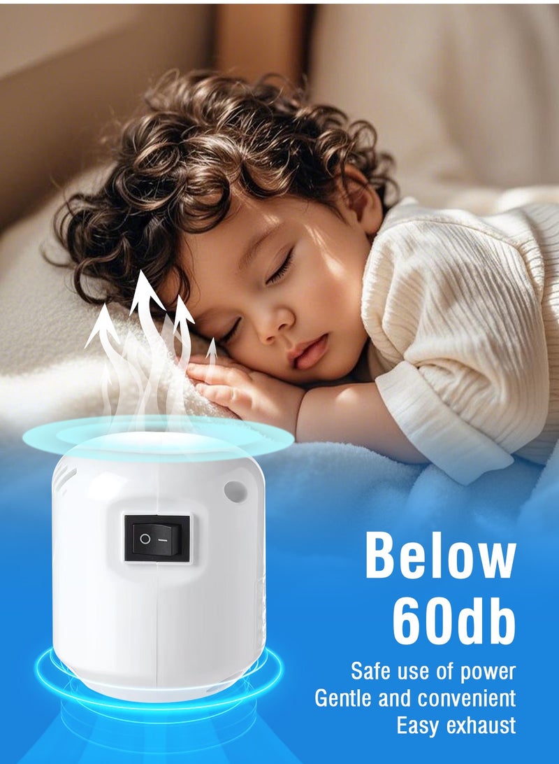 هومار كيت مضخة كهربائية لأكياس التخزين المفرغة من الهواء، مضخة تفريغ للسفر لملابس الضغط، مضخة هواء محمولة لأكياس الختم المفرغة من الهواء (حقيبة التخزين غير متضمنة) - Image 5