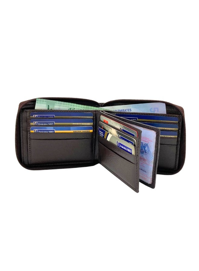 LAVERI LEATHER Pebble Texture Leather Mens Wallet - Image 5