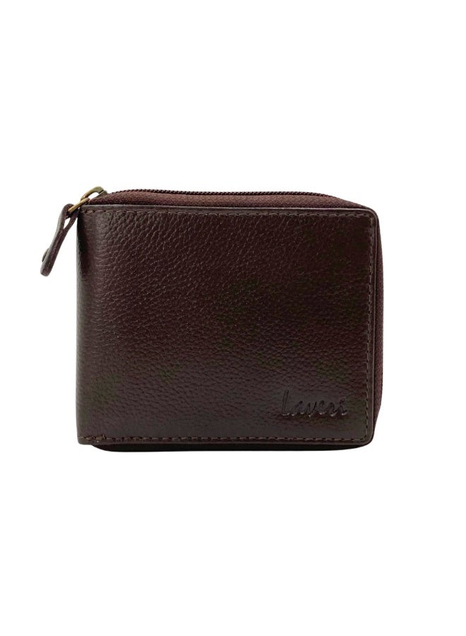LAVERI LEATHER Pebble Texture Leather Mens Wallet - Image 3