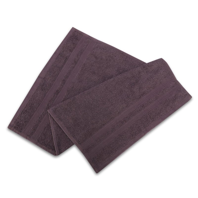 LUSH & BEYOND Purple Cotton 500 GSM Solid Bath Towel - Image 4