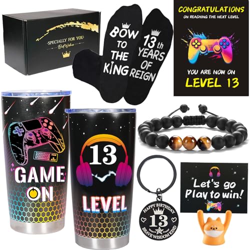 Carselage 13 Year Old Boy Gifts, 13th Birthday Gifts Decorations for Son, Gamer Gifts for Teenage Boy, Christmas Gift for Kids, Nephew, Grandson, Brother - Image 1