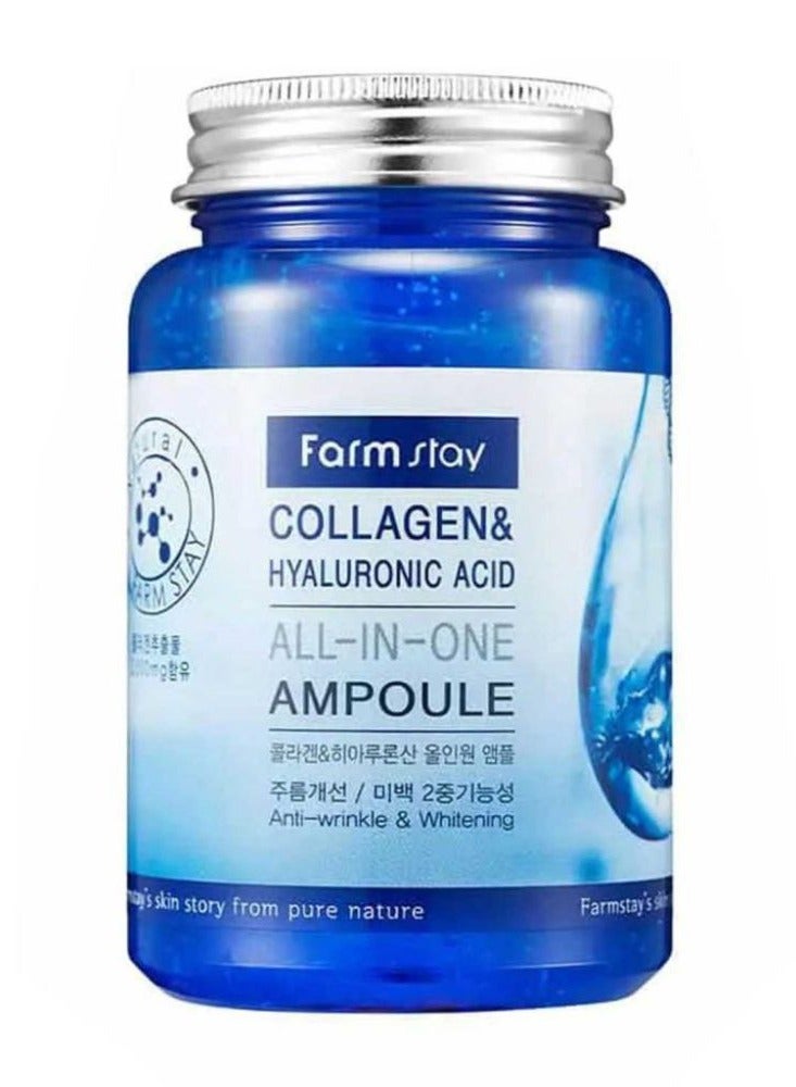 Farm Stay Ampoule Collagen & Hyaluronic Acid All In One 250ml - Image 1