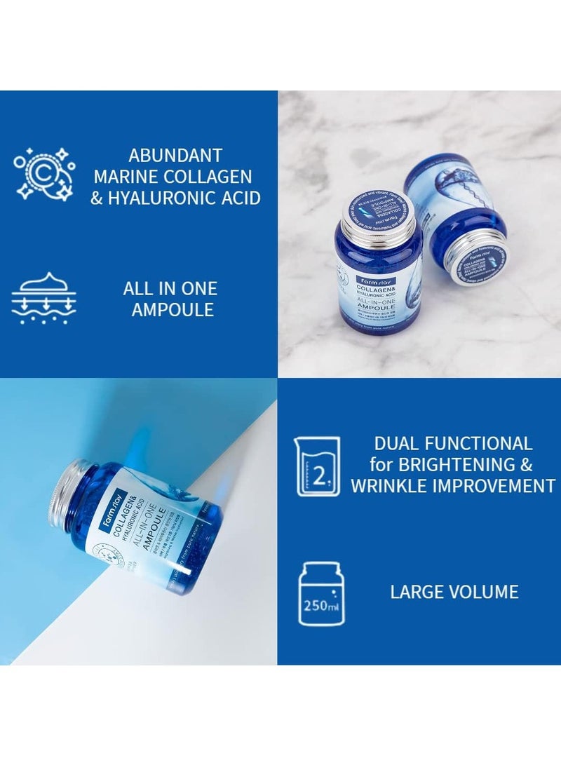 Farm Stay Ampoule Collagen & Hyaluronic Acid All In One 250ml - Image 4