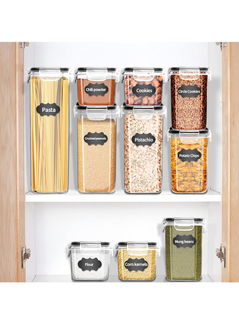 Arabest - 14 Pack Airtight Food Storage Containers, BPA-Free Storage boxes with Lids, Stackable Kitchen and Pantry Organizers for Cereal, Dry Food Flour & Sugar - Image 1