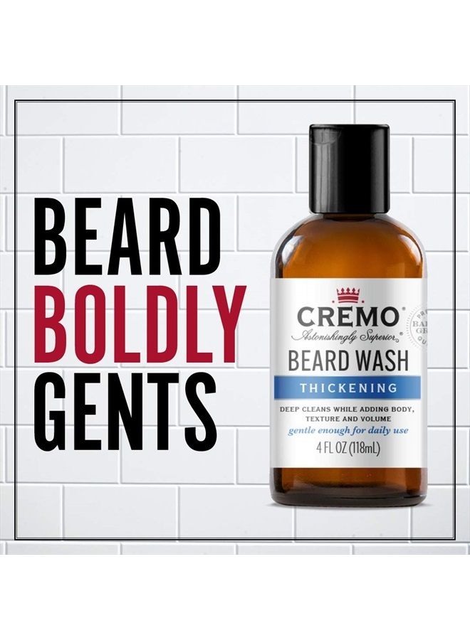 cremo Beard Wash Thickening Formula Deep Cleans While Adding Volume, 4 Fl Oz - Image 2