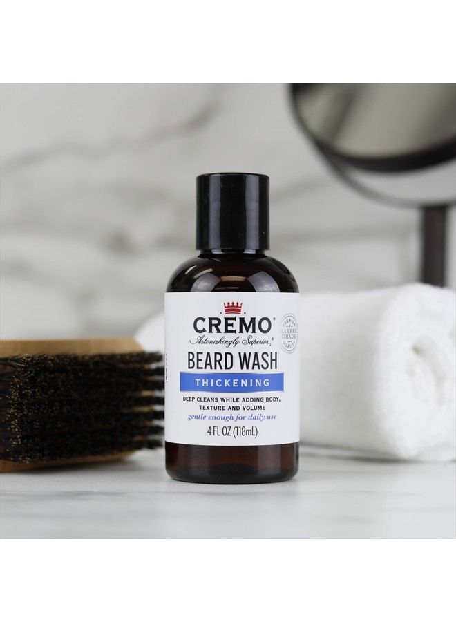 cremo Beard Wash Thickening Formula Deep Cleans While Adding Volume, 4 Fl Oz - Image 5