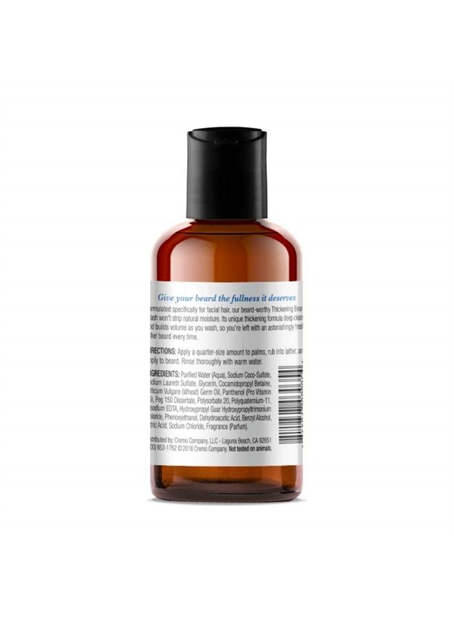 cremo Beard Wash Thickening Formula Deep Cleans While Adding Volume, 4 Fl Oz - Image 4