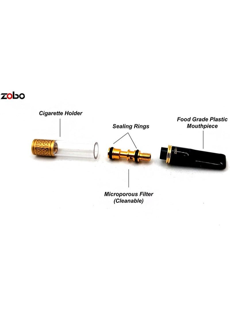 Nicotine Filters, Multiple Filtration Reduces Tar and Stains Portable Reusable Food-Grade Plastic Fits Regular and King Size Nicotine