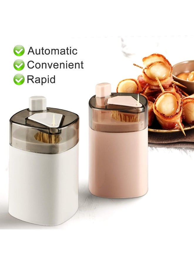 Biella Automatic Toothpick Holder Dispenser. Pop-Up, Telescopic, Portable Storage Box For Kitchen Or Restaurant (Pack Of 2)  - Image 3