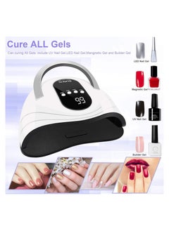 ORiTi UV LED Nail Lamp, EU120W Nail Dryer 42 LED Lamps for Gel Polish , 4 Timer Setting, Automatic Sensor Gel Lamp Nail Art Tools for Fingernail & Toenail  - Image 2