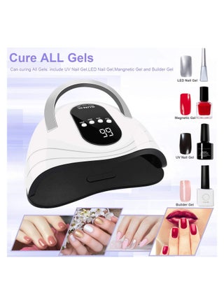 UV LED Nail Lamp, 120W Nail Dryer 42 LED Lamps for Gel Polish , 4 Timer Setting, Automatic Sensor Gel Lamp Nail Art Tools for Fingernail & Toenail - view 2