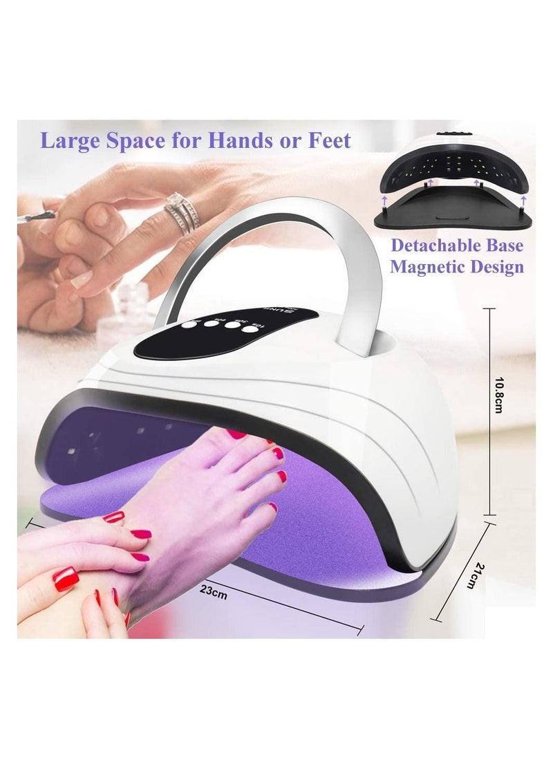 ORiTi UV LED Nail Lamp, EU120W Nail Dryer 42 LED Lamps for Gel Polish , 4 Timer Setting, Automatic Sensor Gel Lamp Nail Art Tools for Fingernail & Toenail  - Image 5