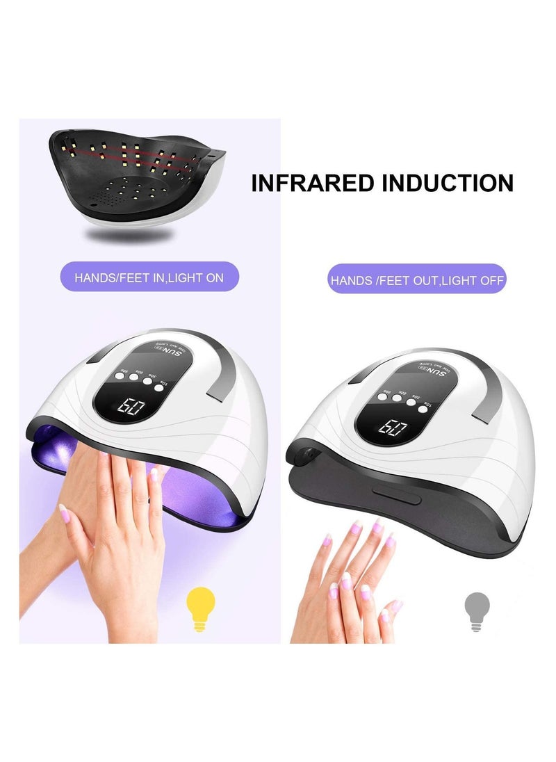 UV LED Nail Lamp, EU120W Nail Dryer 42 LED Lamps for Gel Polish , 4 Timer Setting, Automatic Sensor Gel Lamp Nail Art Tools for Fingernail & Toenail - pzsku/ZD8C1443889087D279795Z/45/_/1660382885/955a7bcd-d178-41be-bf6b-d5536ee9b4a1