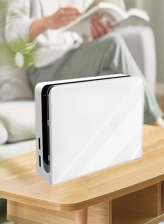 Sunmike Custom Faceplate Cover for Nintendo Switch OLED Charging Dock, Anti-Scratch Switch OLED Dock Cover Clear Hard PC Replacement Shell for Switch OLED Charging Dock, Transparent - Image 5