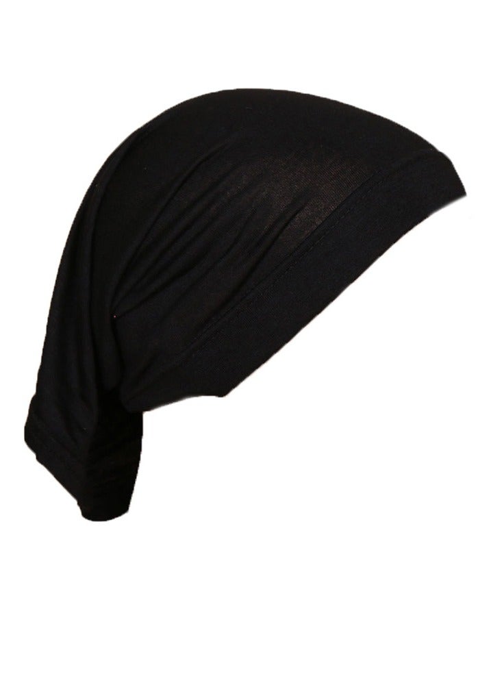 Hijab Undercaps Headwear Hair Cover Inner Beanies Hat Solid Beain Caps for Women  - Image 3