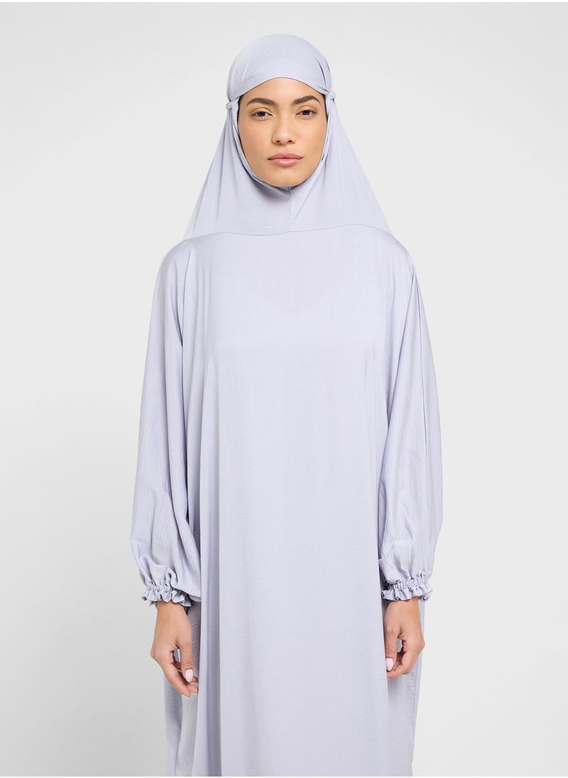hayas closet Straight Sleeve Hooded Prayer Clothe  - Image 3