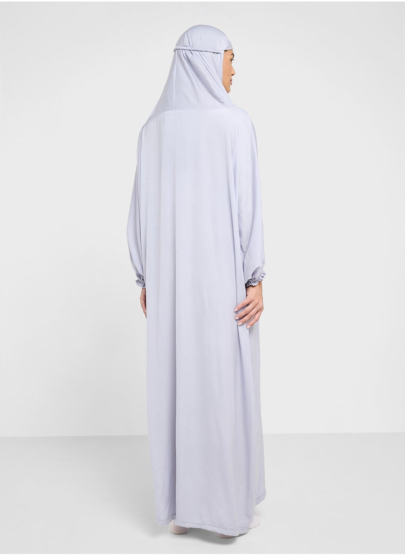 hayas closet Straight Sleeve Hooded Prayer Clothe  - Image 2