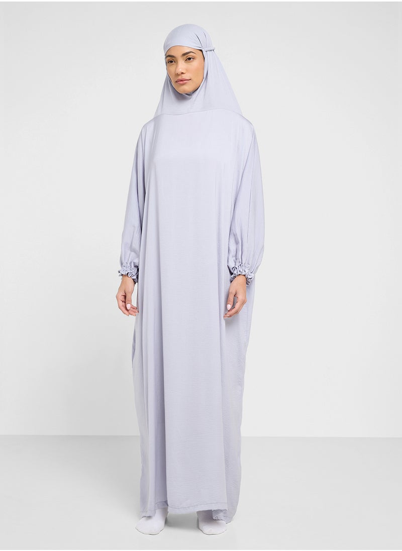hayas closet Straight Sleeve Hooded Prayer Clothe  - Image 4