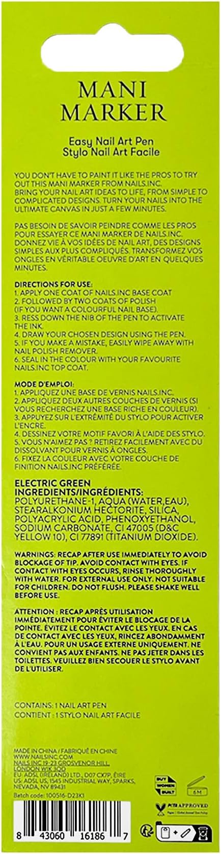 Nails Inc NailsINC Mani Marker White - Image 2