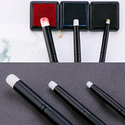 UNIMEIX Mini Blending Brushes for Card Making, Dry Brush Miniature Painting, Background Blender, Small Detailed Paint Watercolor Brushes (12 Pack) - Image 3