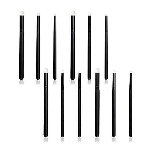 UNIMEIX Mini Blending Brushes for Card Making, Dry Brush Miniature Painting, Background Blender, Small Detailed Paint Watercolor Brushes (12 Pack) - Image 1